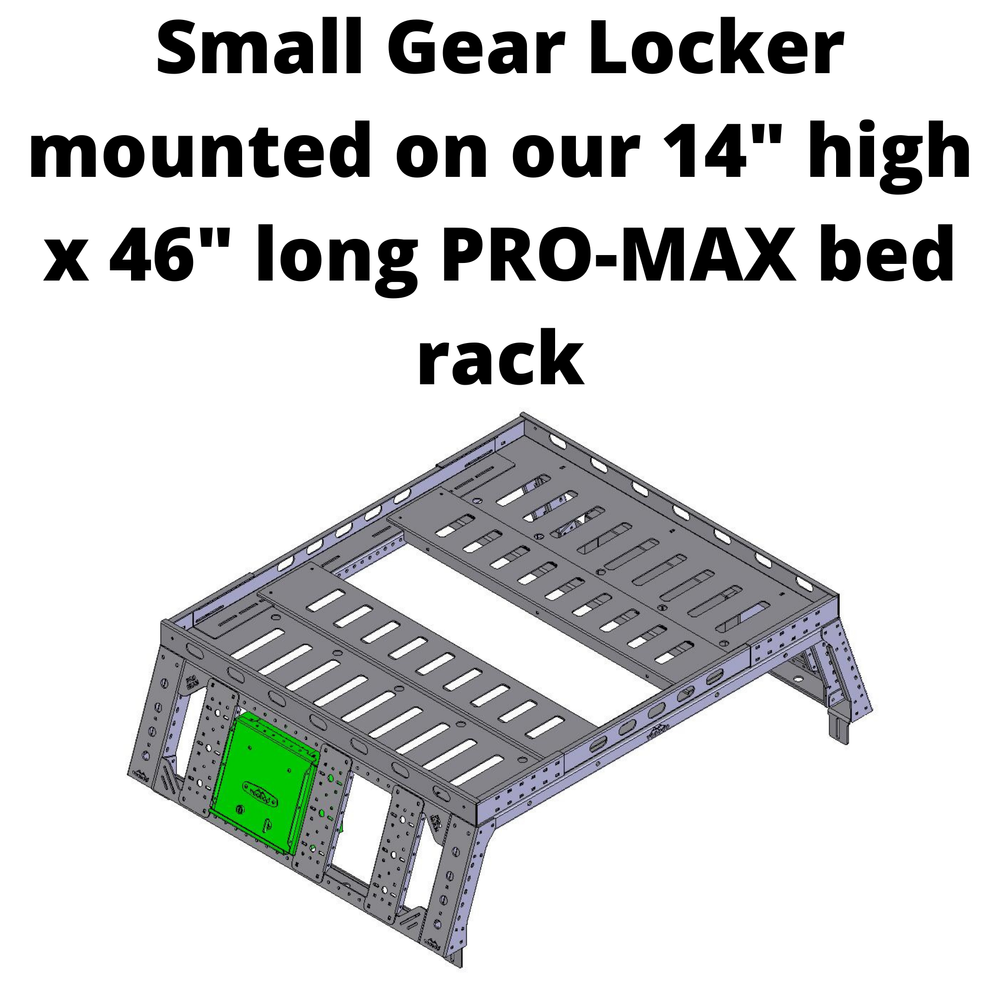 MAX Modular PRO-MAX Gear Locker, Rack Mounted Locking Chest — Max